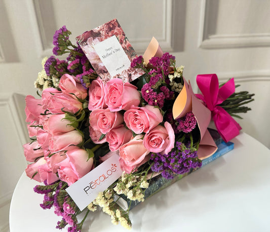 bouquet con 24 rosas